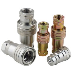 ISO7241-1 Series A Hydraulic Quick Disconnect Couplers With Groove Plug