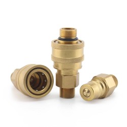 ISO7241-1 Series A Male Thread Brass Hydraulic Quick Release Couplings