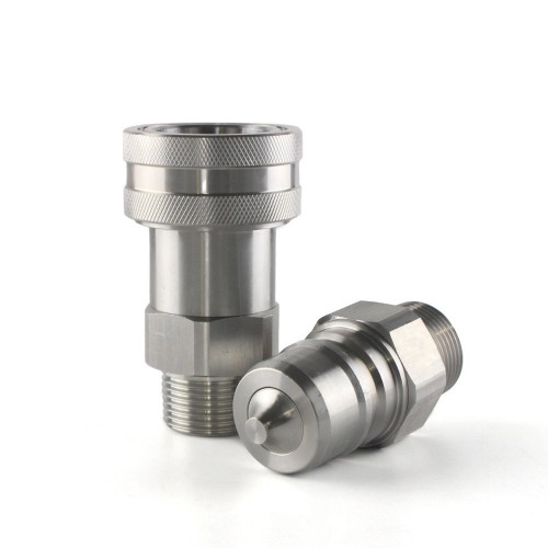 ISO7241-1 Series A Male Thread Stainless Steel Hydraulic Quick Release Couplings
