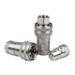 ISO7241-1 Part B Stainless Steel SUS304 SUS316 Hydraulic Quick Release Couplings