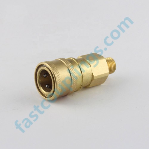 ISO-B Brass Male NPT BSPP Thread Hydraulic Quick Release Couplings