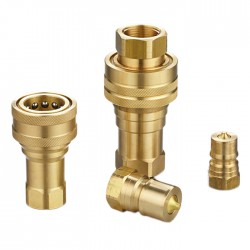 Customized ISO7241-B Brass NPT Female Thread Hydraulic Quick Release Couplings