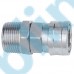 Large Flow Pneumatic Quick Release Coupling Chrome Plated Steel
